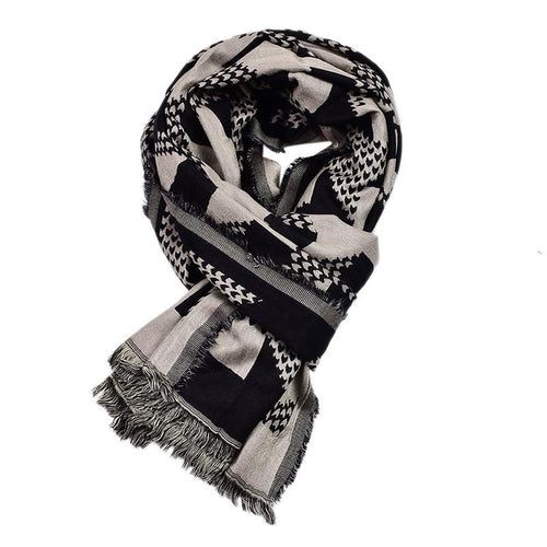 Zachte en lichtgewicht warme mode-sjaal voor heren