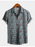 Bundle Of 3 | Men's 70s Leisure Vintage Cotton Short Sleeve Shirts