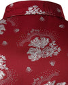 Men's Hipster Shiny Printed Design Long Sleeve Dress Shirts